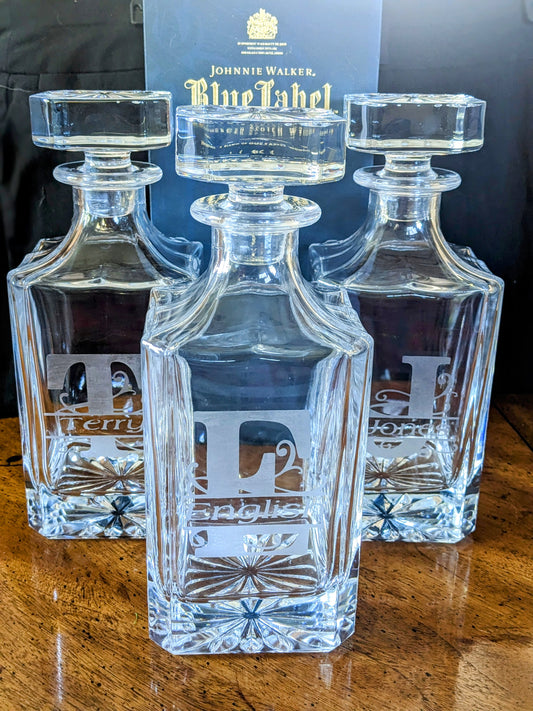 26oz Monogramed Decanter