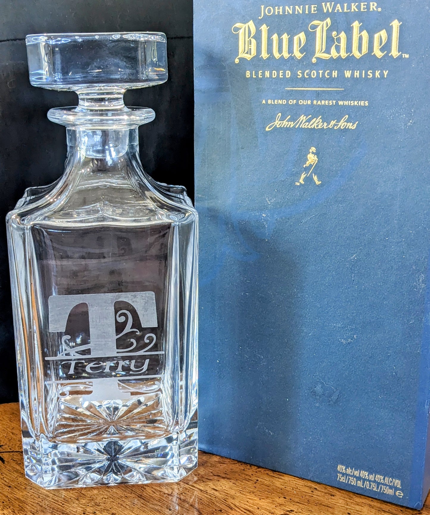 26oz Monogramed Decanter